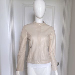 Armani Collezioni Leather Jacket Size 4